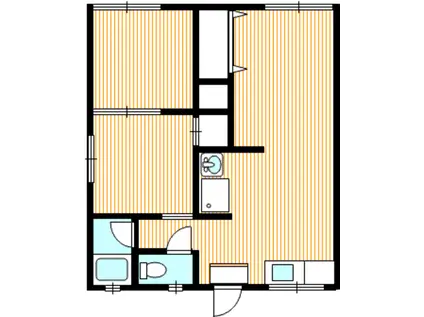 吉野アパート(2LDK/2階)の間取り写真