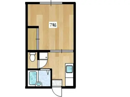 レスポワール(1K/1階)の間取り写真