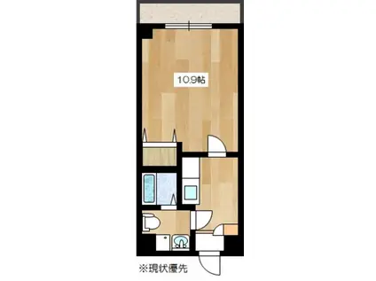 シーザスマンション(1K/4階)の間取り写真