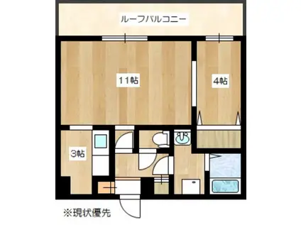 シーザスマンション(1LDK/5階)の間取り写真