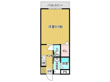 カーサ・セレッソ(1K/1階)の間取り写真