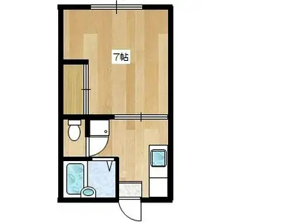 レスポワール(1K/1階)の間取り写真