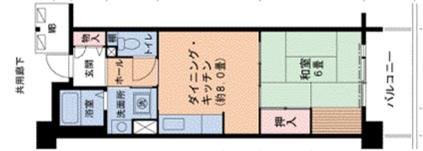 神戸高速鉄道東西線 高速長田駅 徒歩3分 10階建 築27年(ワンルーム/7階)の間取り写真
