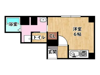 SOPHIA GRANART(ワンルーム/2階)の間取り写真