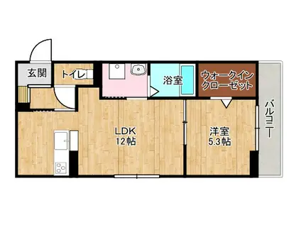 ボヌールメゾンKASUGA(1LDK/3階)の間取り写真