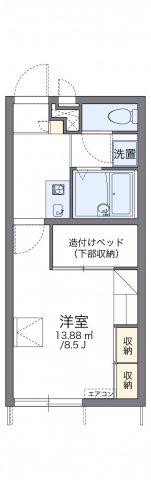 レオパレスヴィラ南田附Ⅰ(1K/1階)の間取り写真