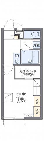 レオパレスヴィラ南田附Ⅰ(1K/1階)の間取り写真