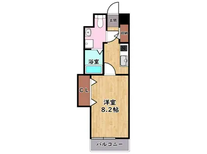 ファルカ(1K/4階)の間取り写真