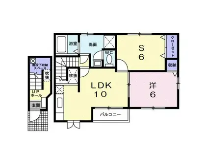 ベルアラモ(1SLDK/2階)の間取り写真