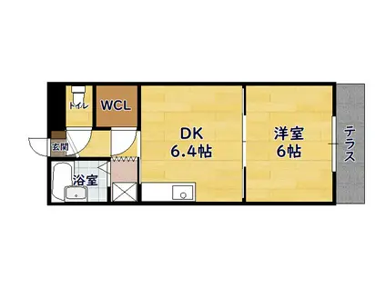 RFマンション園(1DK/1階)の間取り写真