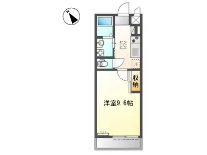 大堀町工事(1K/1階)の間取り写真