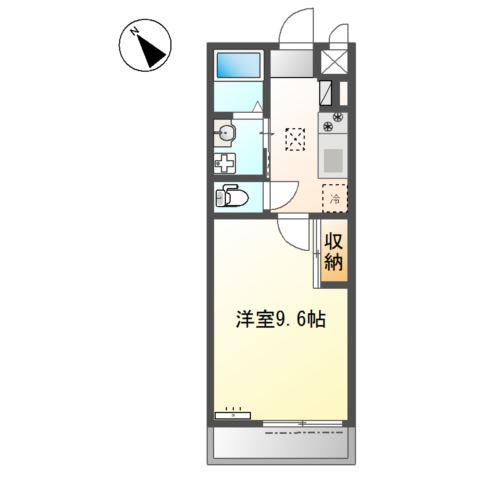 大堀町工事(1K/1階)の間取り写真