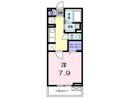 ハミルトンハウス(1K/2階)の間取り写真