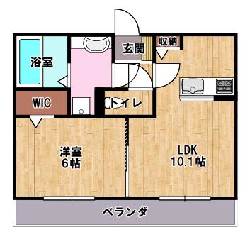 アークステージ(1LDK/3階)の間取り写真