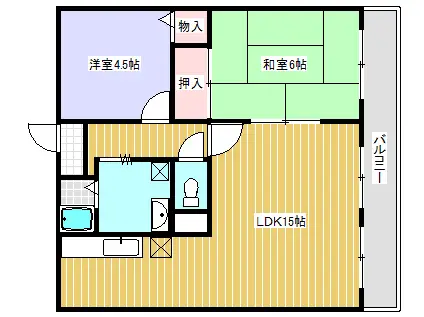 プチシャトー920(2LDK/3階)の間取り写真