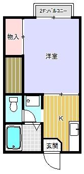レジデンス秋桜(1K/1階)の間取り写真