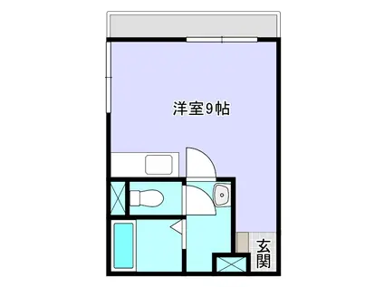 コーポERI(ワンルーム/2階)の間取り写真