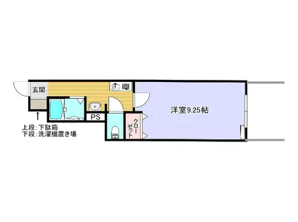 MR.7(1K/1階)の間取り写真