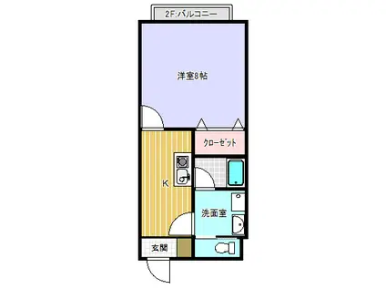 アットホーム12(1K/2階)の間取り写真