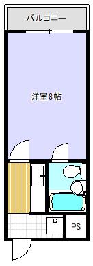 フェイディアス(1K/3階)の間取り写真