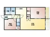 片町線 住道駅 徒歩15分 6階建 築25年