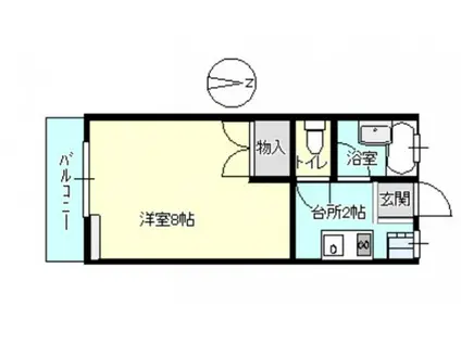 ABODE21(1K/2階)の間取り写真
