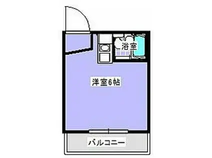 メゾン・ボヌール(ワンルーム/3階)の間取り写真