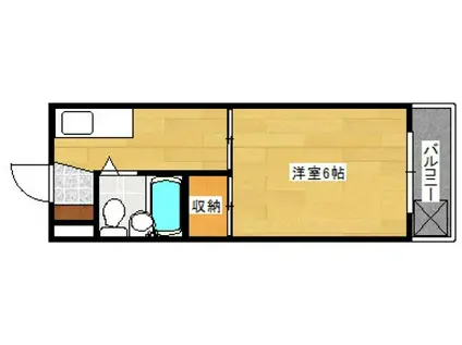 第五KSNビル(1K/4階)の間取り写真