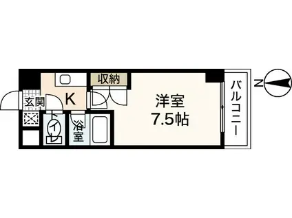 VILLA大芝(1K/2階)の間取り写真