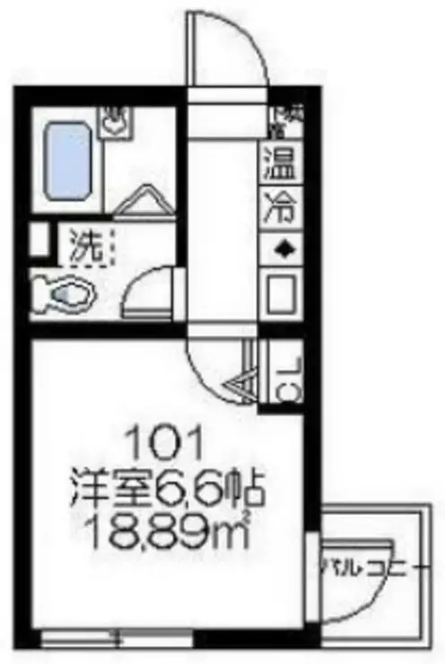 コンフォート由比ヶ浜 1階階 間取り