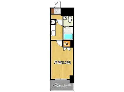 NO.63 オリエントキャピタルタワー(1K/12階)の間取り写真