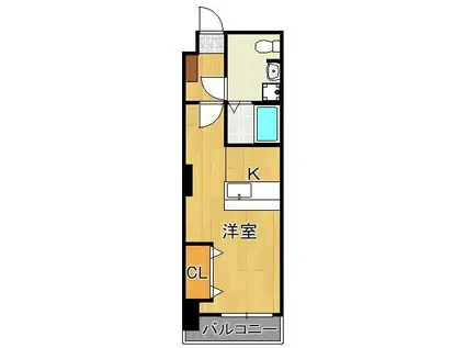 NO.63 オリエントキャピタルタワー(1K/10階)の間取り写真