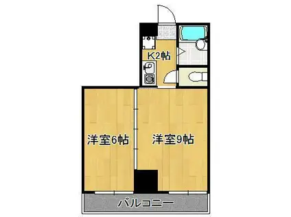 第4エルザビル(2K/10階)の間取り写真