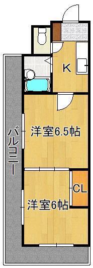 ロイヤルグランデ(2K/14階)の間取り写真
