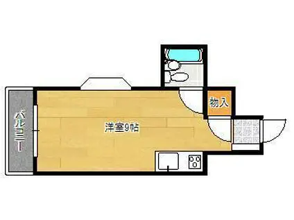 シティハイツVIP(ワンルーム/2階)の間取り写真