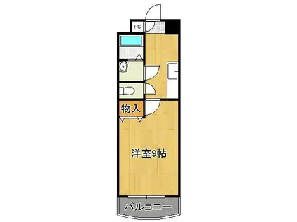 HAMIEL KOKURA(1K/10階)の間取り写真