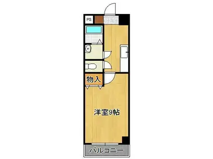 HAMIEL KOKURA(1K/7階)の間取り写真