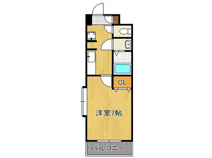 HAMIEL KOKURA(1K/9階)の間取り写真