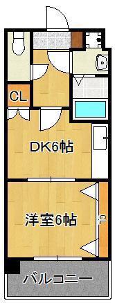 リファレンス小倉(1DK/10階)の間取り写真