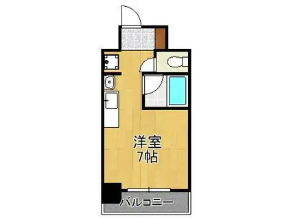 オアシス門司港Ⅱ(ワンルーム/4階)の間取り写真