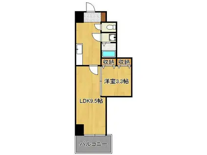 堺町センタービル(1LDK/2階)の間取り写真
