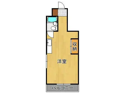 司城ビル(ワンルーム/7階)の間取り写真