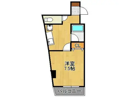 リモージュ野上(1K/5階)の間取り写真