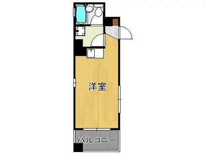 サンモリッツ小倉壱番館(ワンルーム/1階)の間取り写真