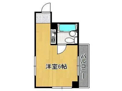 サンモリッツ小倉壱番館(ワンルーム/3階)の間取り写真