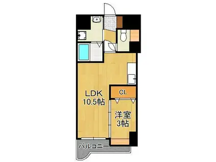 出屋敷館(1LDK/2階)の間取り写真