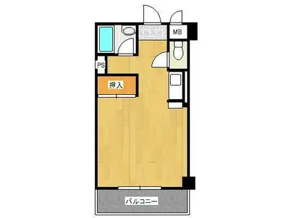 メゾン東武三萩野(ワンルーム/7階)の間取り写真