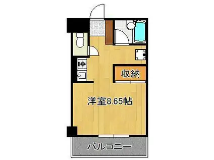 メゾン東武三萩野(ワンルーム/7階)の間取り写真