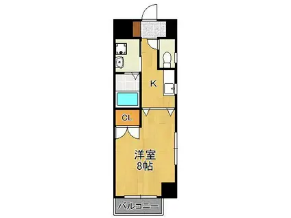 KSK門司港コアプレイス(1K/7階)の間取り写真