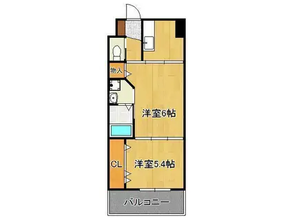 シグナス(2K/10階)の間取り写真